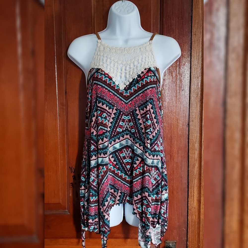 Boho style festival tank